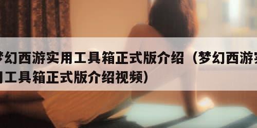 梦幻西游实用工具箱正式版介绍(梦幻西游实用工具箱正式版介绍视频)