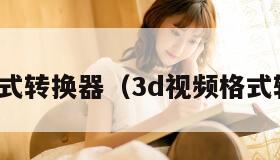 视频格式转换器(3d视频格式转换器)