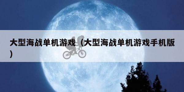 大型海战单机游戏(大型海战单机游戏手机版)
