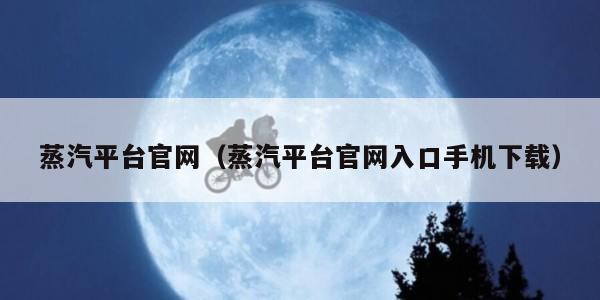 蒸汽平台官网(蒸汽平台官网入口手机下载)
